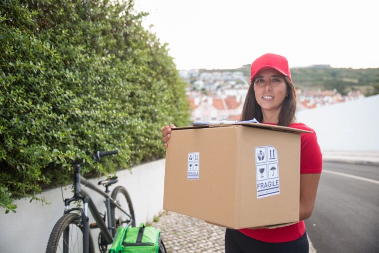 SEUR Tracking – Zustellung eines Pakets durch Kurierdienstleisterin