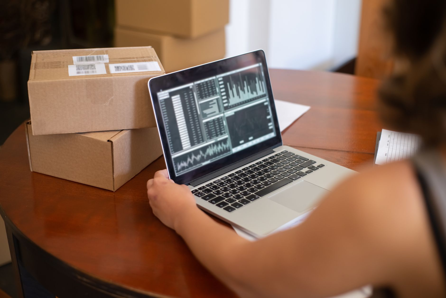 Flottenmanagement Software – Auswertung von Fahrzeugdaten am Laptop